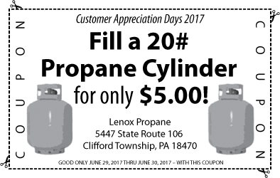 Lenox Propane Coupon 2017 - $5 for 20# refill